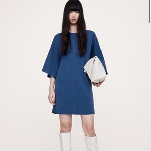 Banana Republic Merino Flutter Sleeve Mini Sweater Dress